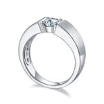 anel de moissanite para homens M82A 03