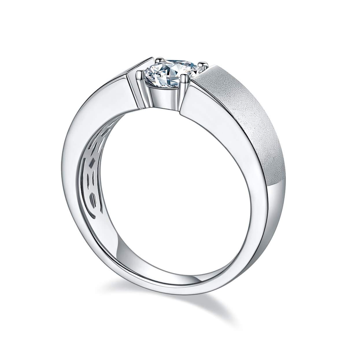 nhẫn moissanite cho nam m82a 03