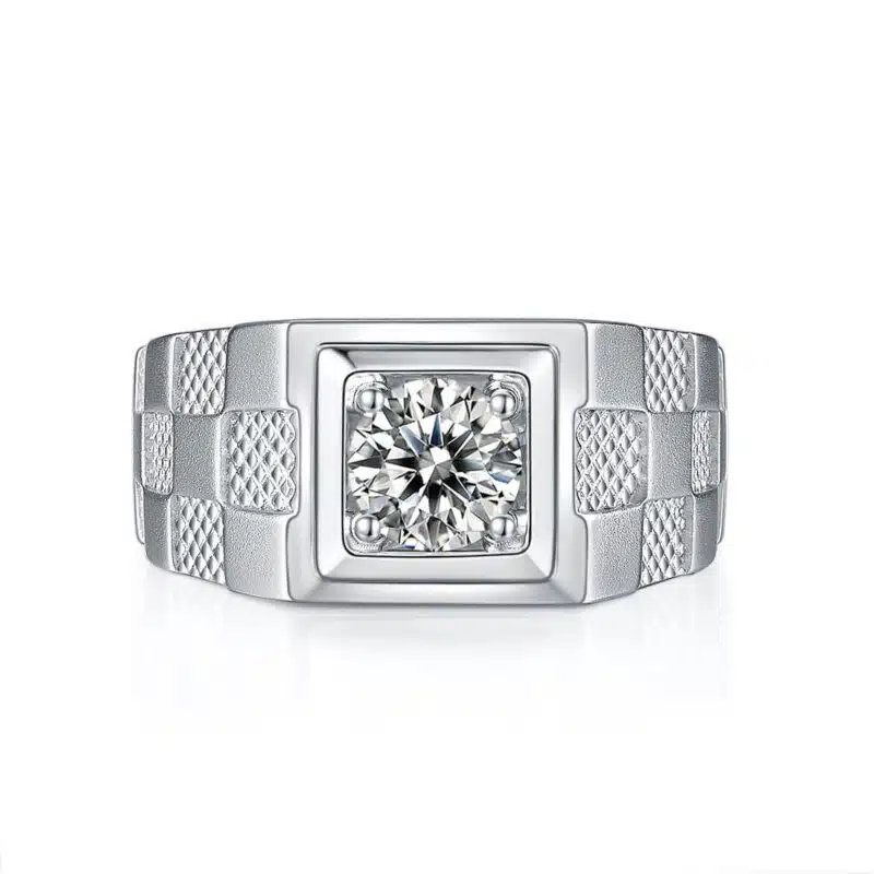 moissanite ring for men m84a 02