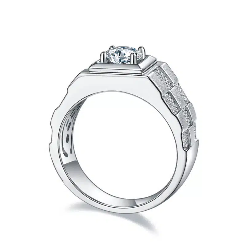 moissanite ring for men m84a 03