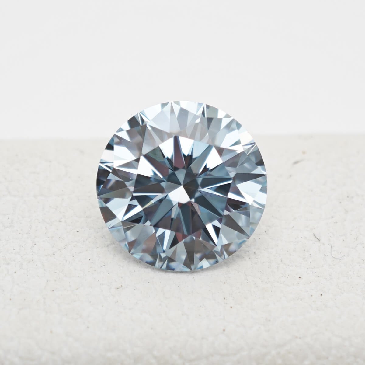 Diamante azul sintético de lapidação redonda 01 Diamante azul sintético de lapidação redonda 01