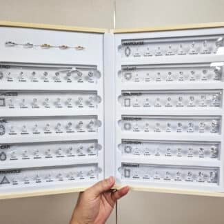 conjunto de comparação de quilates de diamante 01