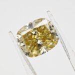 Elongated Cushion Cut Yellow Moissanite 1 elongated cushion cut yellow moissanite 01