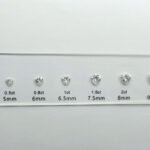 5A Cubic Zirconia Diamond Cut &Amp; Carat Comparison Set 10 heart cut diamond carat comparison set
