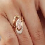 12X6Mm Marquise Cut Moissanite Engagement Ring Set For Women 3 12x6mm marquise cut moissanite engagement ring set nw53m 03