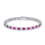 Pulseira de tênis clássica alternada zh155u 04