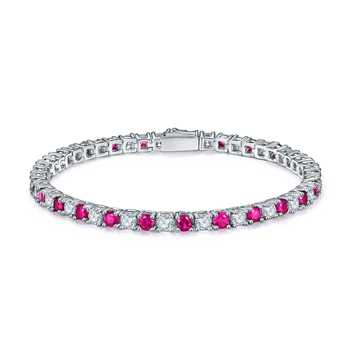 Pulseira de tênis clássica alternada zh155u 04