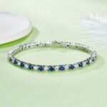 Pulseira de tênis clássica alternada zh155u 07