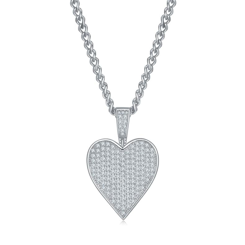 luxury classic moissanite ace of heart pendant j008a 01