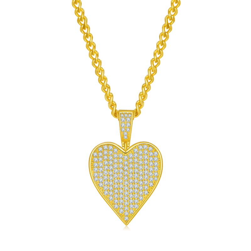 luxury classic moissanite ace of heart pendant j008a 02