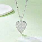 Luxury Classic Heart Shape Moissanite Iced Out Pendant 3 luxury classic moissanite ace of heart pendant j008a 03