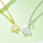 Luxury Classic Spade Shape Moissanite Iced Out Pendant 5 luxury classic moissanite ace of spades pendant j007a 05