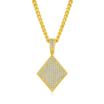 Luxury Classic Diamond Shape Moissanite Iced Out Pendant 2 luxury classic moissanite iced out pendant 02