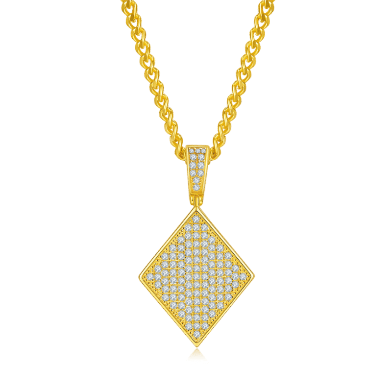 luxury classic moissanite iced out pendant 02