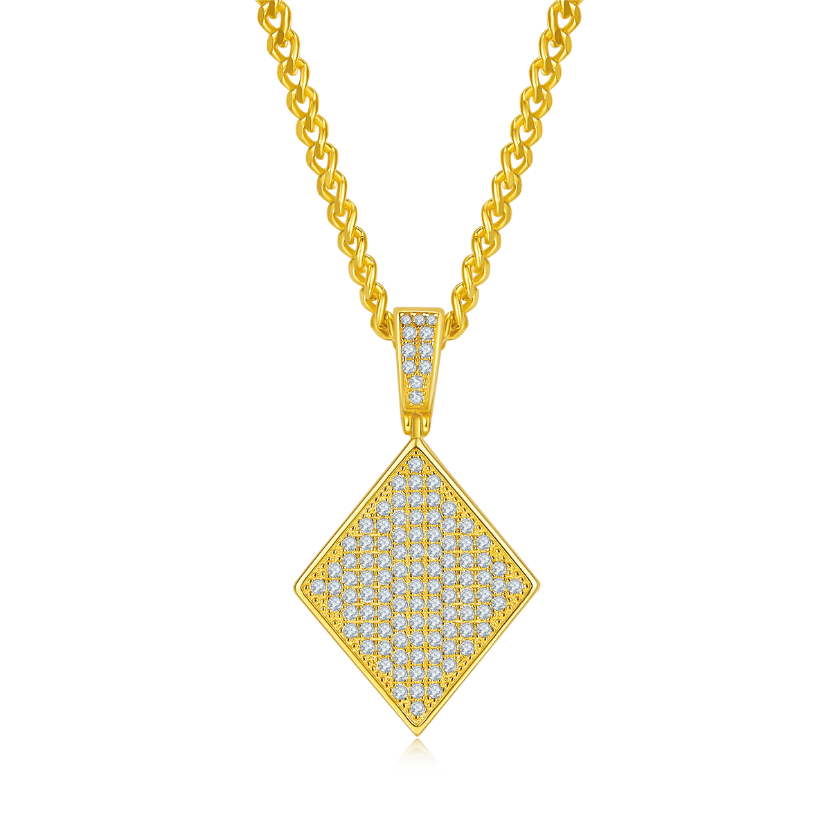 Pendentif classique de luxe en moissanite glacée 02 pendentif classique de luxe en moissanite glacée 02