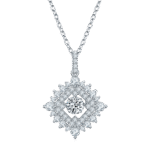 Sterling zilveren dansende moissaniet hanger ketting 1 sterling silver dancing moissanite pendant necklace oldv 01