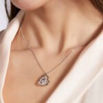Heart Shape Dancing Moissanite Pendant Necklace 6 heart shape dancing moissanite pendant necklace oldg 07