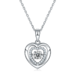 Double Heart Shape Dancing Moissanite Pendant Necklace 1 dancing moissanite pendant necklace oldn 01