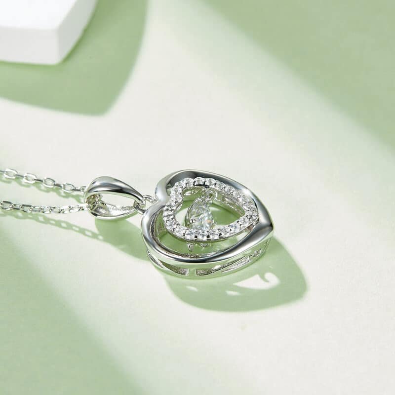 dancing moissanite pendant necklace oldn 04