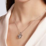 Double Heart Shape Dancing Moissanite Pendant Necklace 6 dancing moissanite pendant necklace oldn 06