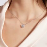 Lucky-Leaf Dancing Moissanite Pendant Necklace 6 lucky-leaf dancing moissanite pendant necklace oldc 07