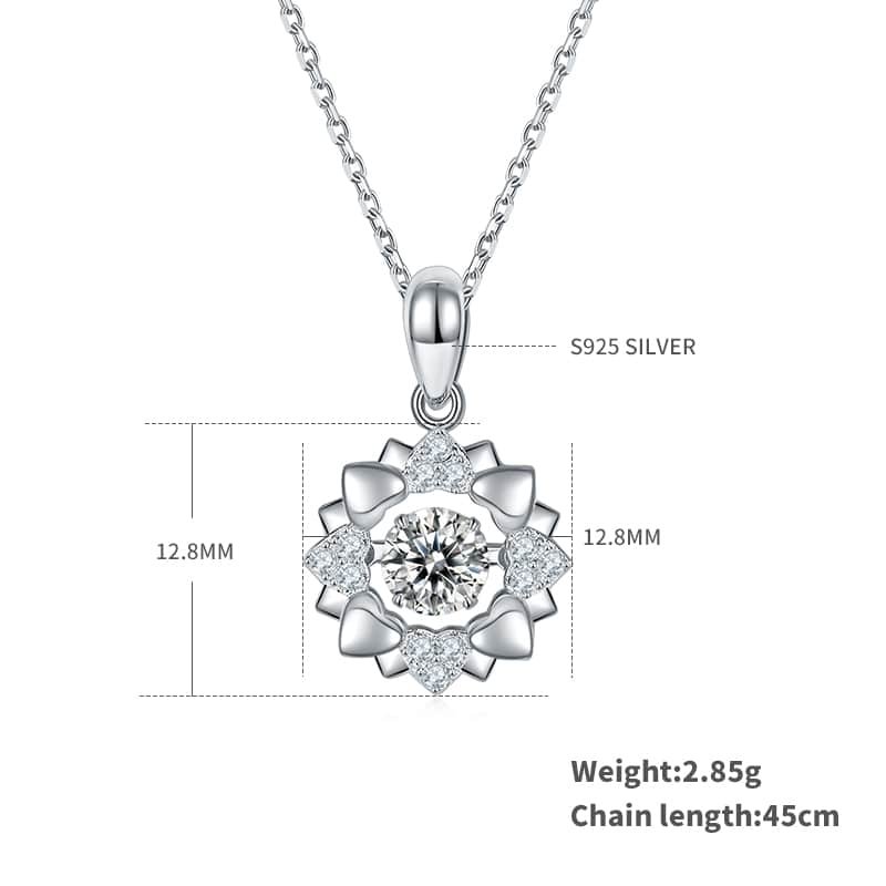 sterling silver dancing moissanite pendant necklace oldt 02