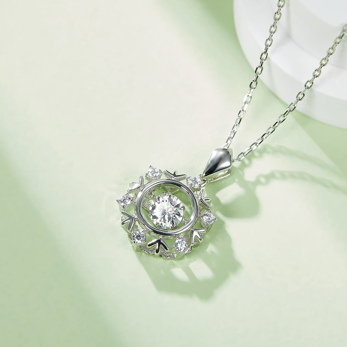 collana con ciondolo in moissanite danzante in argento sterling oldq 06