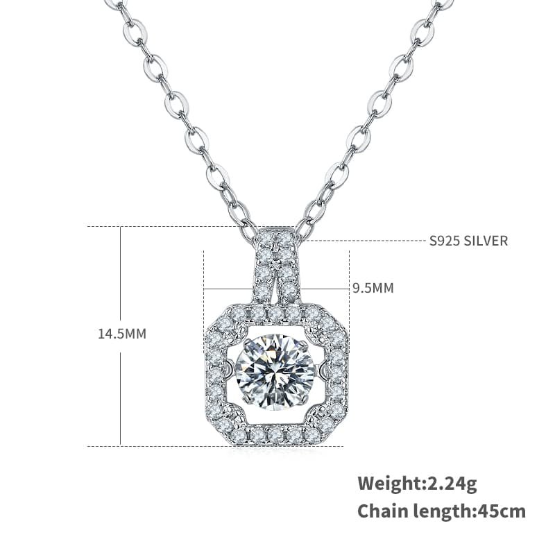 sterling silver white gold plated dancing moissanite pendant necklace olda925w-00 02