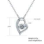Sterling Silver Dancing Moissanite Pendant Necklace 2 sterling silver dancing moissanite pendant necklace oldb 02