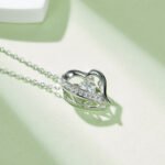 Sterling Silver Dancing Moissanite Pendant Necklace 4 sterling silver dancing moissanite pendant necklace oldb 05