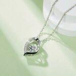 Sterling Silver Dancing Moissanite Pendant Necklace 5 sterling silver dancing moissanite pendant necklace oldb 06