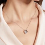 Sterling Silver Dancing Moissanite Pendant Necklace 6 sterling silver dancing moissanite pendant necklace oldb 07