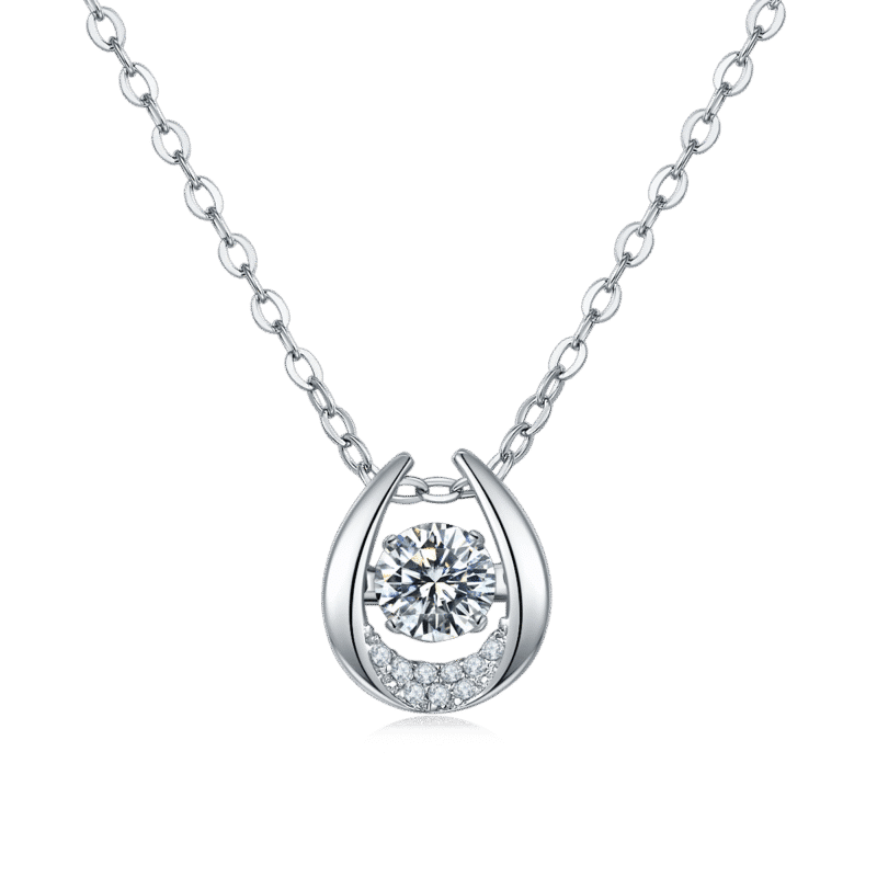 mặt dây chuyền moissanite nhảy múa bạc sterling oldf 01
