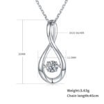Sterling Silver Dancing Moissanite Pendant Necklace 2 sterling silver white gold plated dancing moissanite pendant necklace oldo925w-00 01sterling silver white gold plated dancing moissanite pendant necklace oldo925w-00 01sterling silver white gold plated dancing moissanite pendant necklace oldo925w-00 02