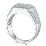 Sterling Silver Hip Hop Moissanite Ring For Men 3 sterling silver hip-hop moissanite ring m86a 02