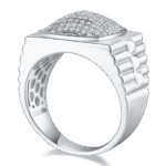 Sterling Silver Hip Hop Moissanite Ring For Men 3 sterling silver hip-hop moissanite ring m86b 02