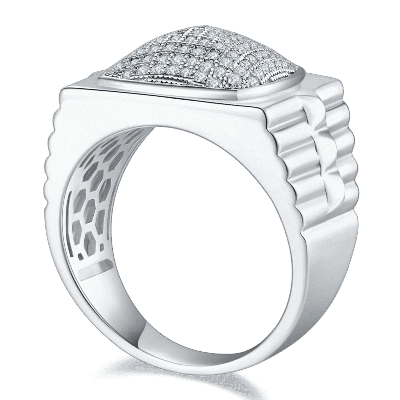 sterling silver hip-hop moissanite ring m86b 02