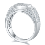 Sterling Silver Hip Hop Moissanite Ring For Men 3 sterling silver hip-hop moissanite ring m86d 02