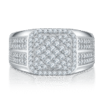 Sterling Silver Hip Hop Moissanite Ring For Men 4 sterling silver hip-hop moissanite ring m86f 03