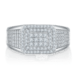 Sterling Silver Hip Hop Moissanite Ring For Men 4 sterling silver hip-hop moissanite ring m86g 03
