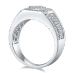 Sterling Silver Hip Hop Moissanite Ring For Men 2 sterling silver hip-hop moissanite ring m86h 02