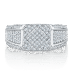 Sterling Silver Hip Hop Moissanite Ring For Men 3 sterling silver hip-hop moissanite ring m86h 03