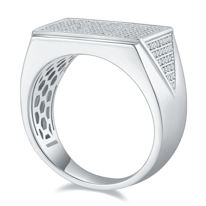 sterling silver hip-hop moissanite ring m86i 02