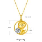 Snake Of The Chinese Zodiac Moissanite Pendant Necklace 2 snake of the chinese zodiac moissanite pendant necklace 02