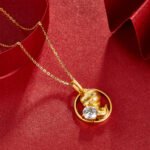Snake Of The Chinese Zodiac Moissanite Pendant Necklace 5 snake of the chinese zodiac moissanite pendant necklace 05