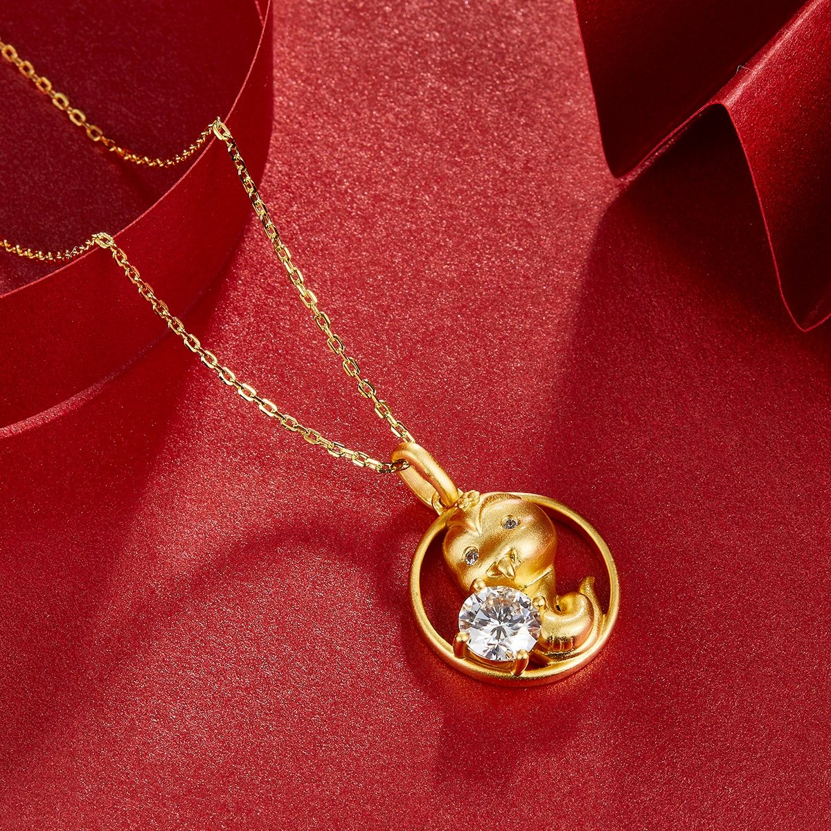 Schlange des chinesischen Tierkreiszeichens Moissanit-Anhänger Halskette 05