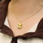 Snake Of The Chinese Zodiac Moissanite Pendant Necklace 6 snake of the chinese zodiac moissanite pendant necklace 06