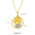 Monkey Of The Chinese Zodiac Moissanite Pendant Necklace 2 monkey of the chinese zodiac moissanite pendant necklace osxi 02