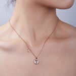 kalung liontin moissanite alfabet awal ozmt