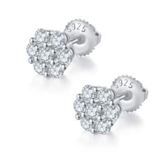 ronde moissanite oorbellen met schroefsluiting j015a 01